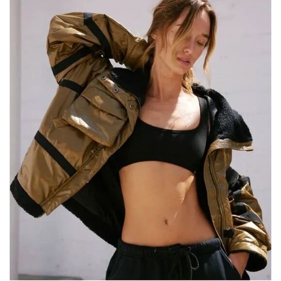 Free People Movement Vagabond Oversized Bomber Jacket